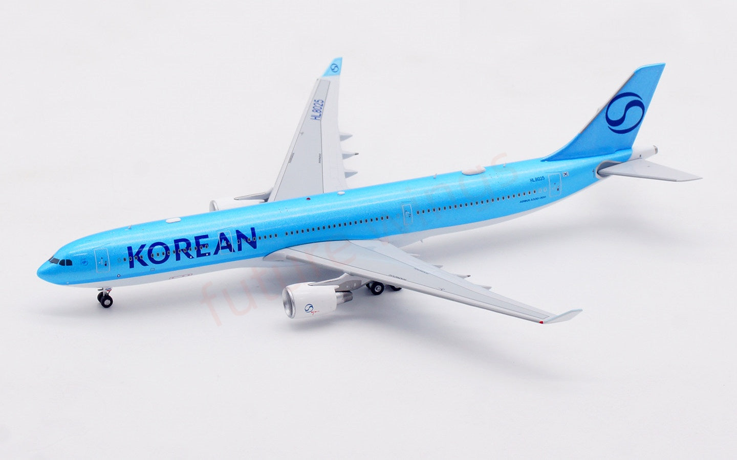 1:400 Aviation400 Korean Air A330-300 HL8025 Aircraft Model Free Tractor+Stand