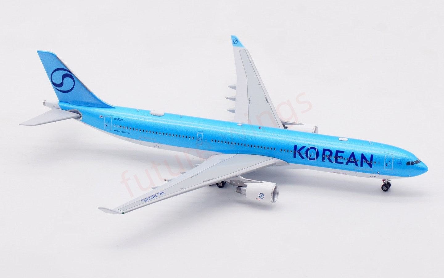 1:400 Aviation400 Korean Air A330-300 HL8025 Aircraft Model Free Tractor+Stand