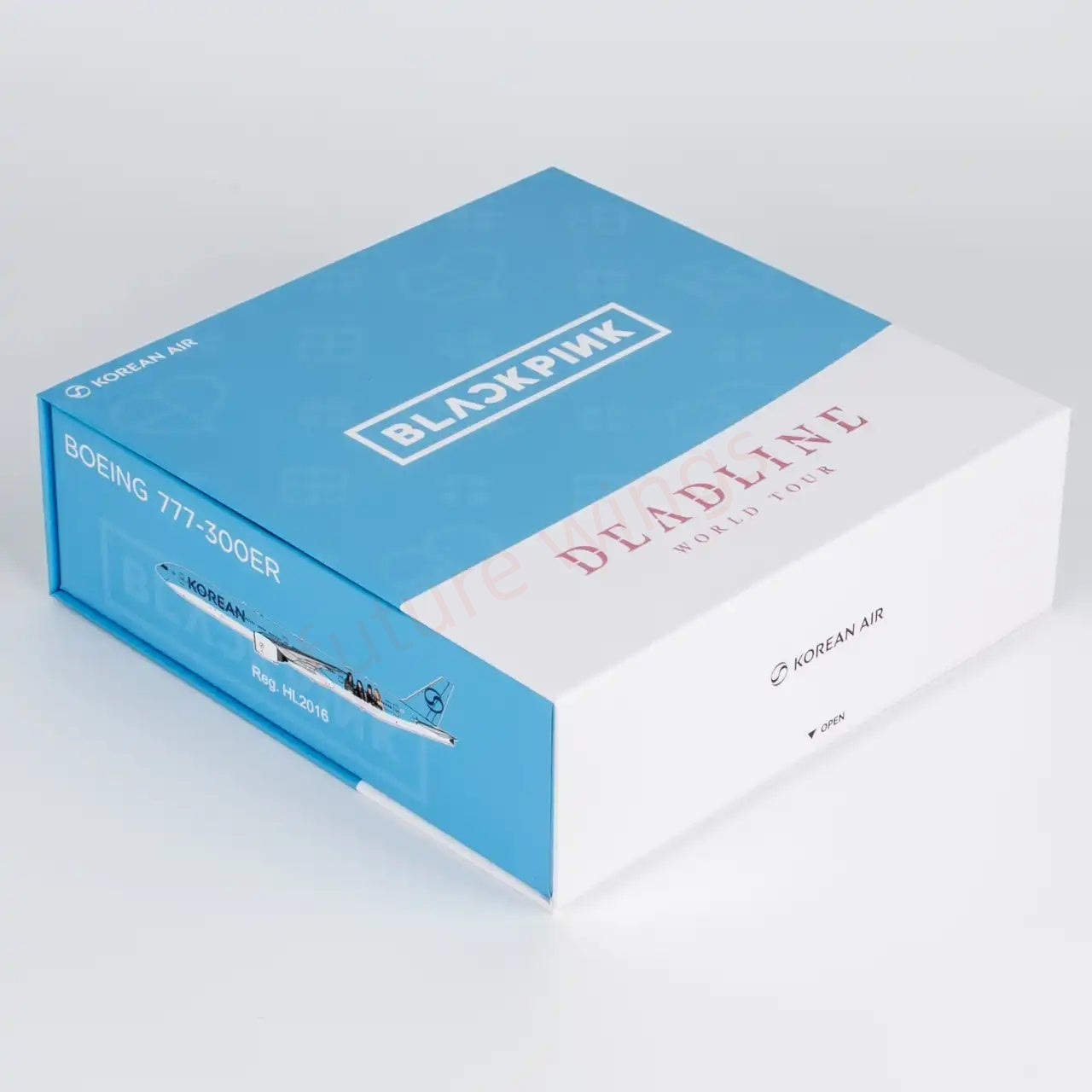 1:400 NG Models NG73086 Korean Air B777-300ER HL2016 "BlackPink" "Luxury Package" Aircraft Model+Free Tractor