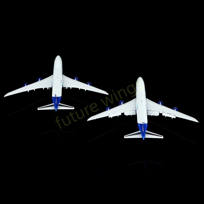 1:400 HX Models Silkway Cargo B747-8F VQ-BVB VQ-BVC "10years"Aircraft Model Free Tractor +Stand