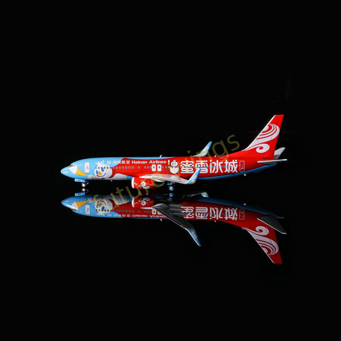 1:400 AeroPolaris Hainan Airlines B737-800 B-1131 "MiXue"Aircraft Model+Free Tractor