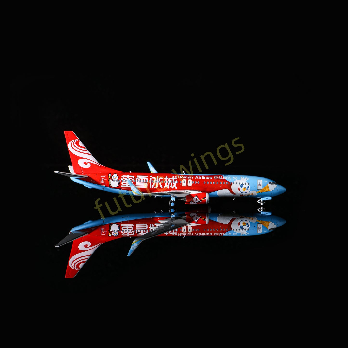 1:400 AeroPolaris Hainan Airlines B737-800 B-1131 "MiXue"Aircraft Model+Free Tractor