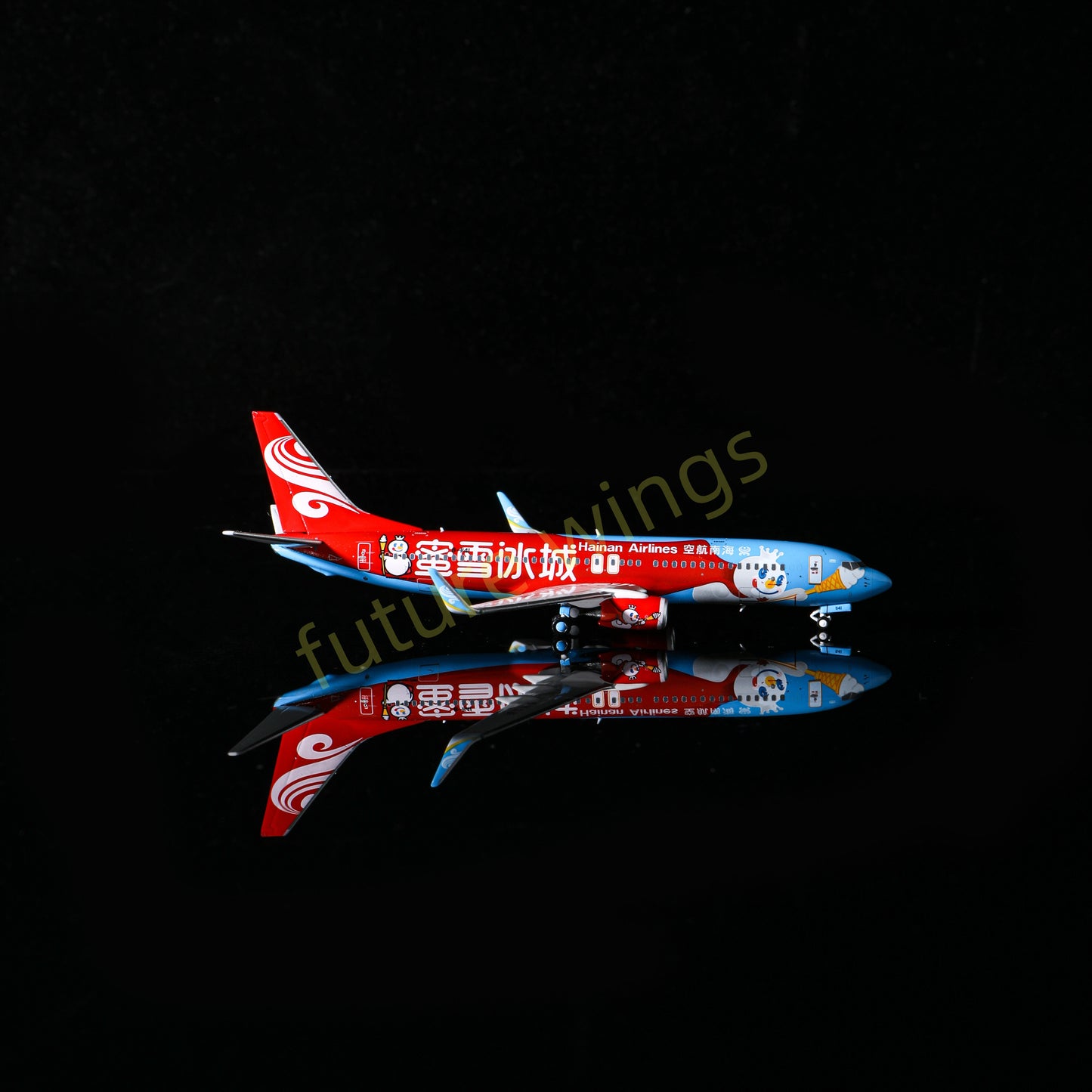 1:400 AeroPolaris Hainan Airlines B737-800 B-1141 "MiXue"Aircraft Model+Free Tractor