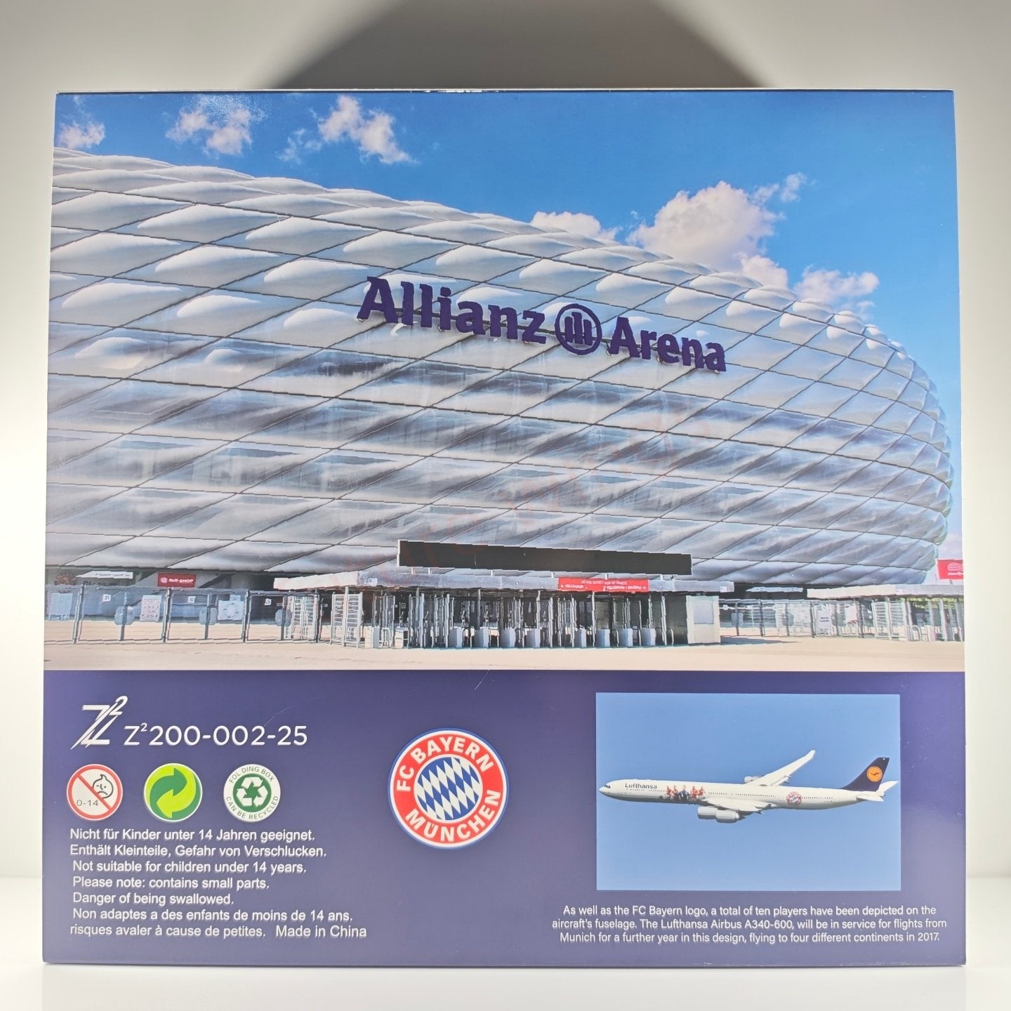 1:200 Z² Model(JC Wings) Lufthansa Airlines A340-600 D-AIHK “Bayern Munich”Diecast Aircraft Model With Stand