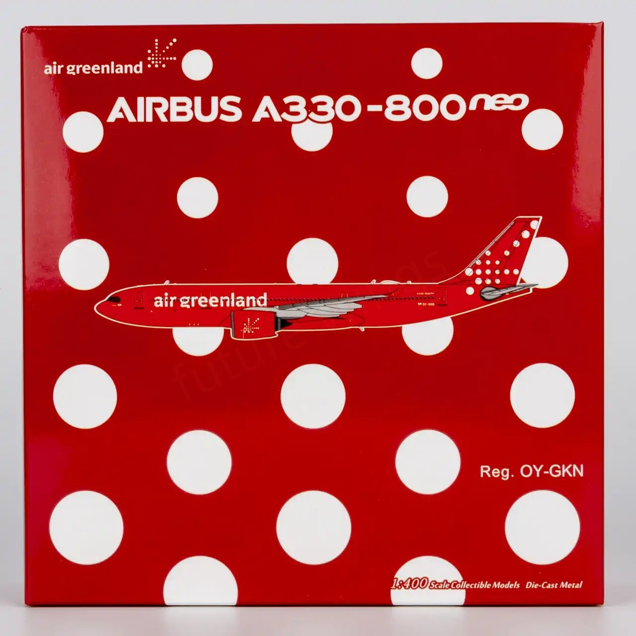 1:400 NG Models NG67004 Air Greenland A330-800neo OY-GKN Aircraft Model+Free Tractor