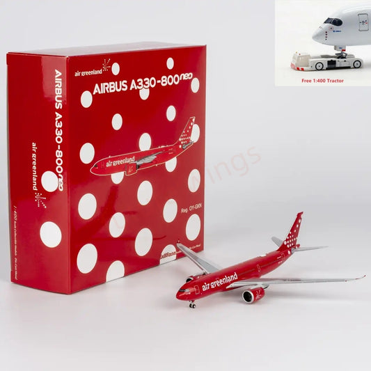 1:400 NG Models NG67004 Air Greenland A330-800neo OY-GKN Aircraft Model+Free Tractor