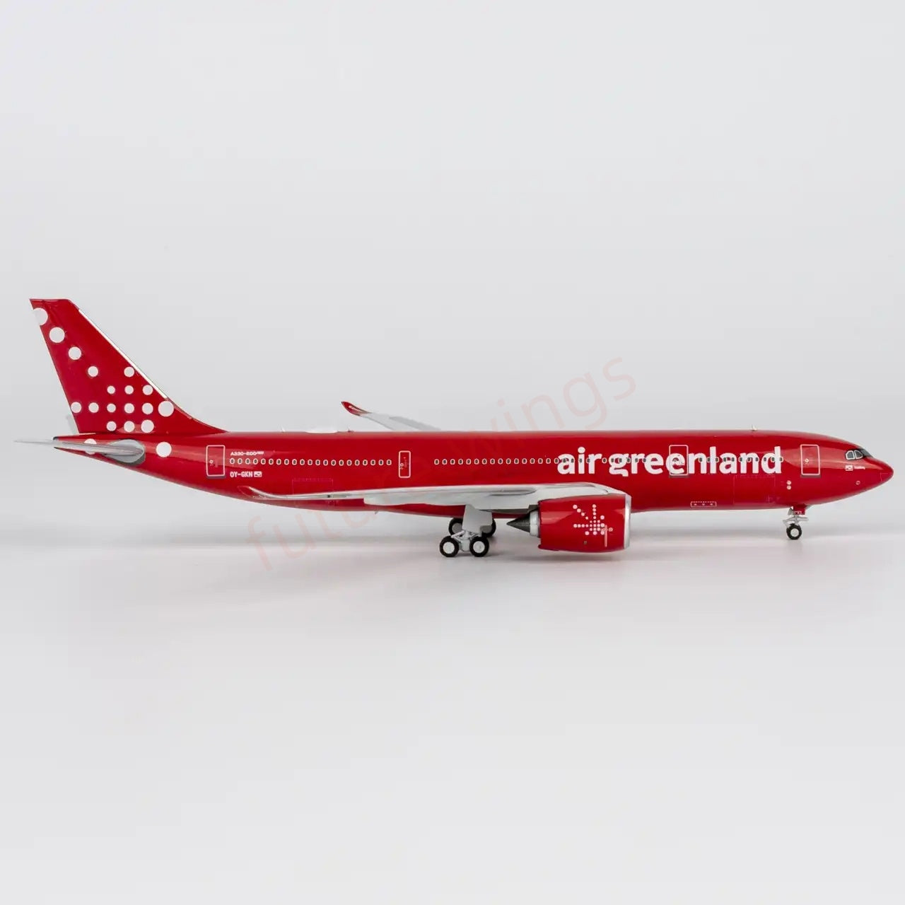 1:400 NG Models NG67004 Air Greenland A330-800neo OY-GKN Aircraft Model+Free Tractor