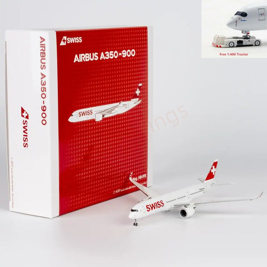 1:400 NG Models NG39115 Swiss Air A350-900 HB-IFB Aircraft Model+Free Tractor