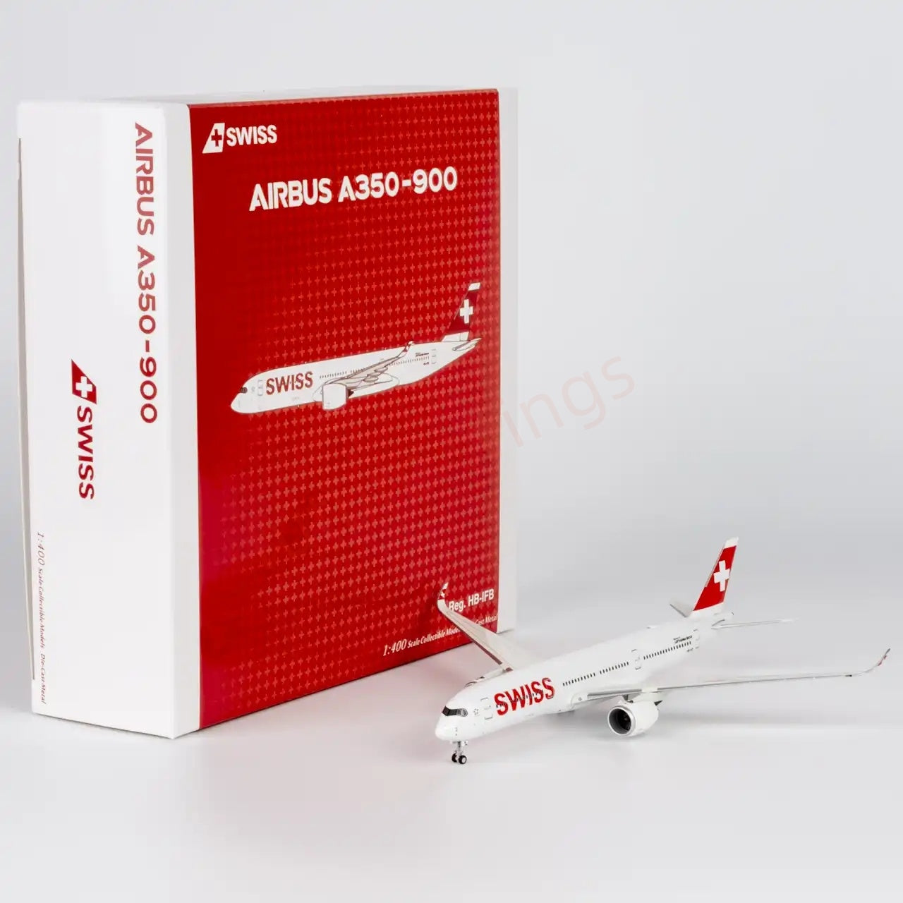 1:400 NG Models NG39115 Swiss Air A350-900 HB-IFB Aircraft Model+Free Tractor