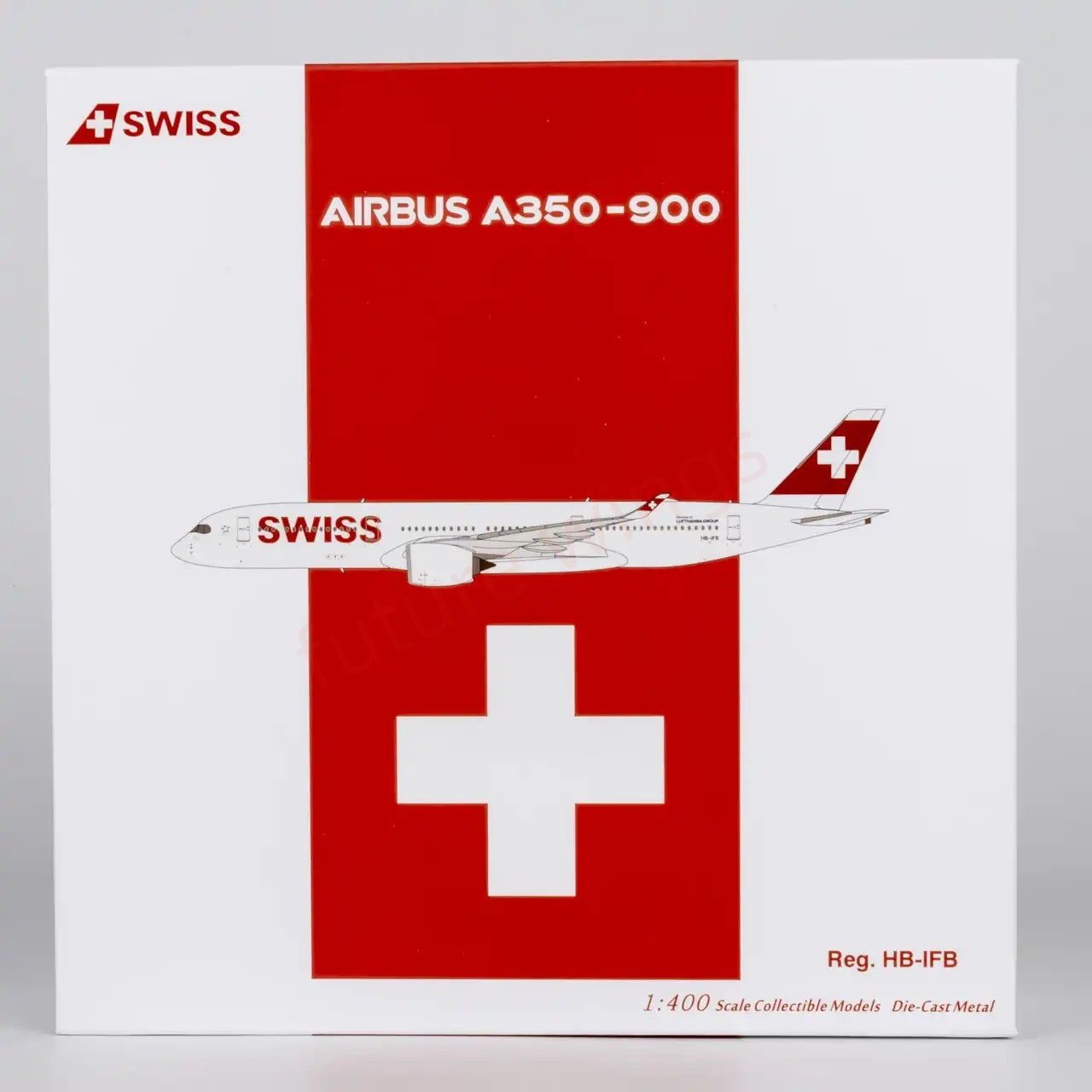 1:400 NG Models NG39125 Swiss A350-900 HB-IFB  "Luxury Package"Aircraft Model+Free Tractor