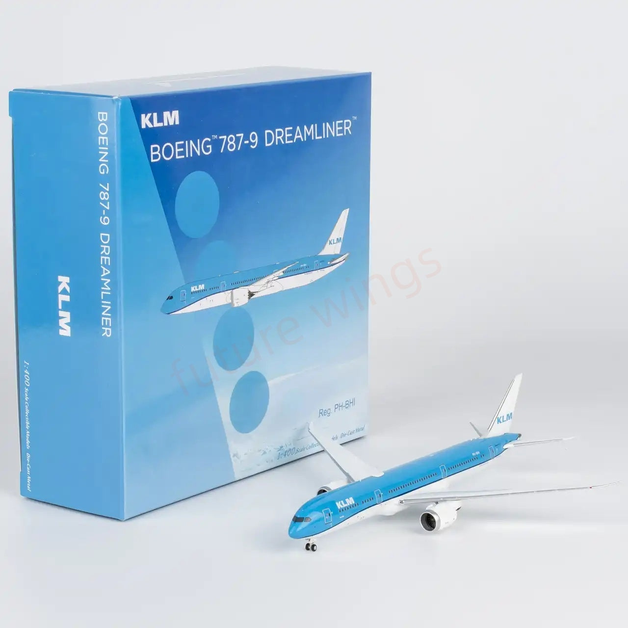 1:400 NG Models NG55150 KLM B787-9 PH-BHI Aircraft Model+Free Tractor