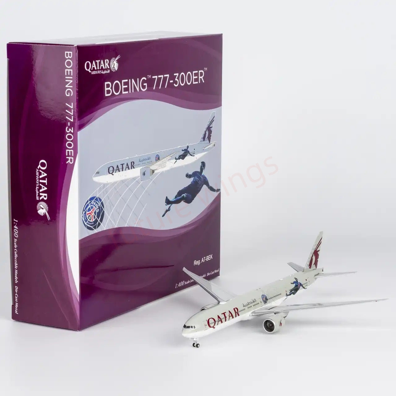 1:400 NG Models NG73085 Qatar Airways B777-300ER A7-BEK Aircraft Model+Free Tractor