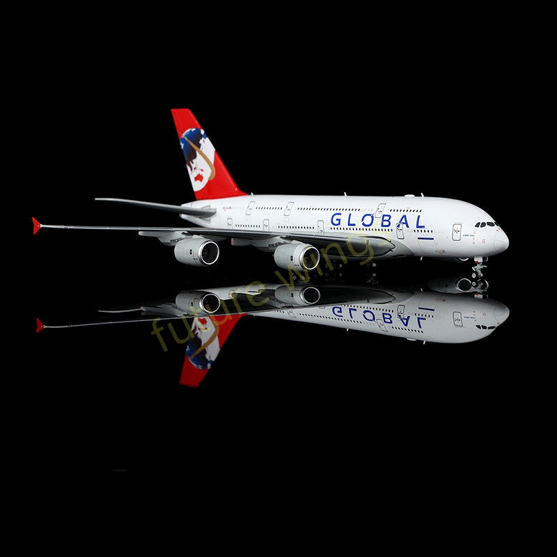 1:400 HX Models Global Airlines A380-800 9H-GLOBL Aircraft Model+Free Tractor