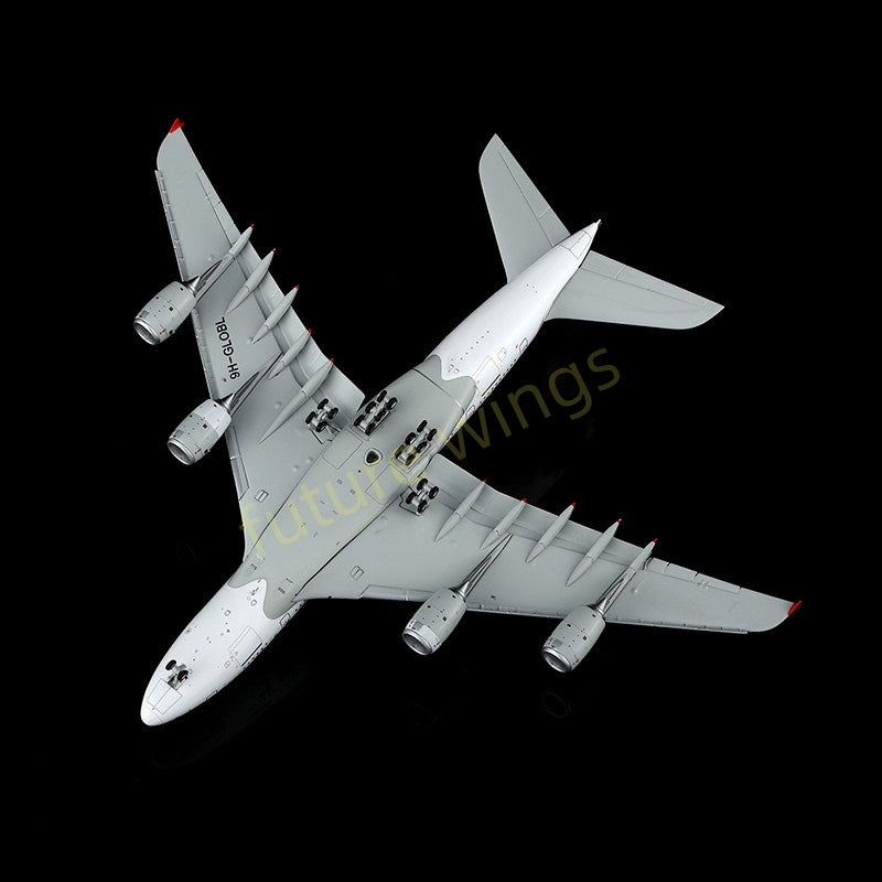 1:400 HX Models Global Airlines A380-800 9H-GLOBL Aircraft Model+Free Tractor