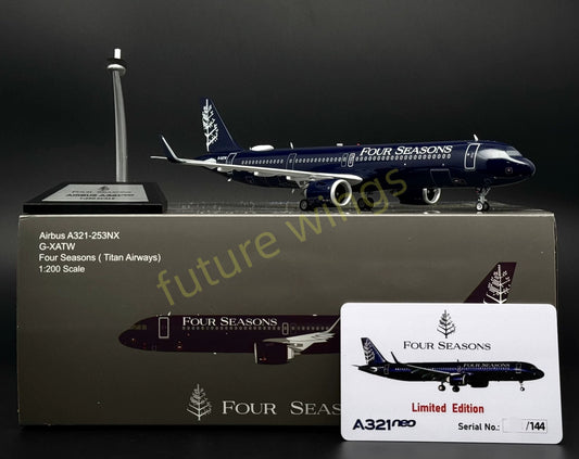 1:200 KJ Models(InFlight200) Four Seasons A321 G-XATW Diecast Aircraft Model