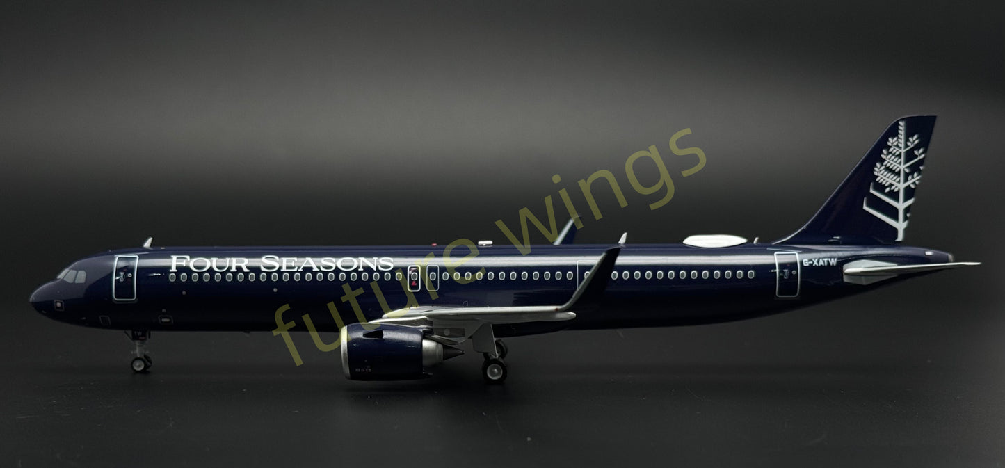 1:200 KJ Models(InFlight200) Four Seasons A321 G-XATW Diecast Aircraft Model