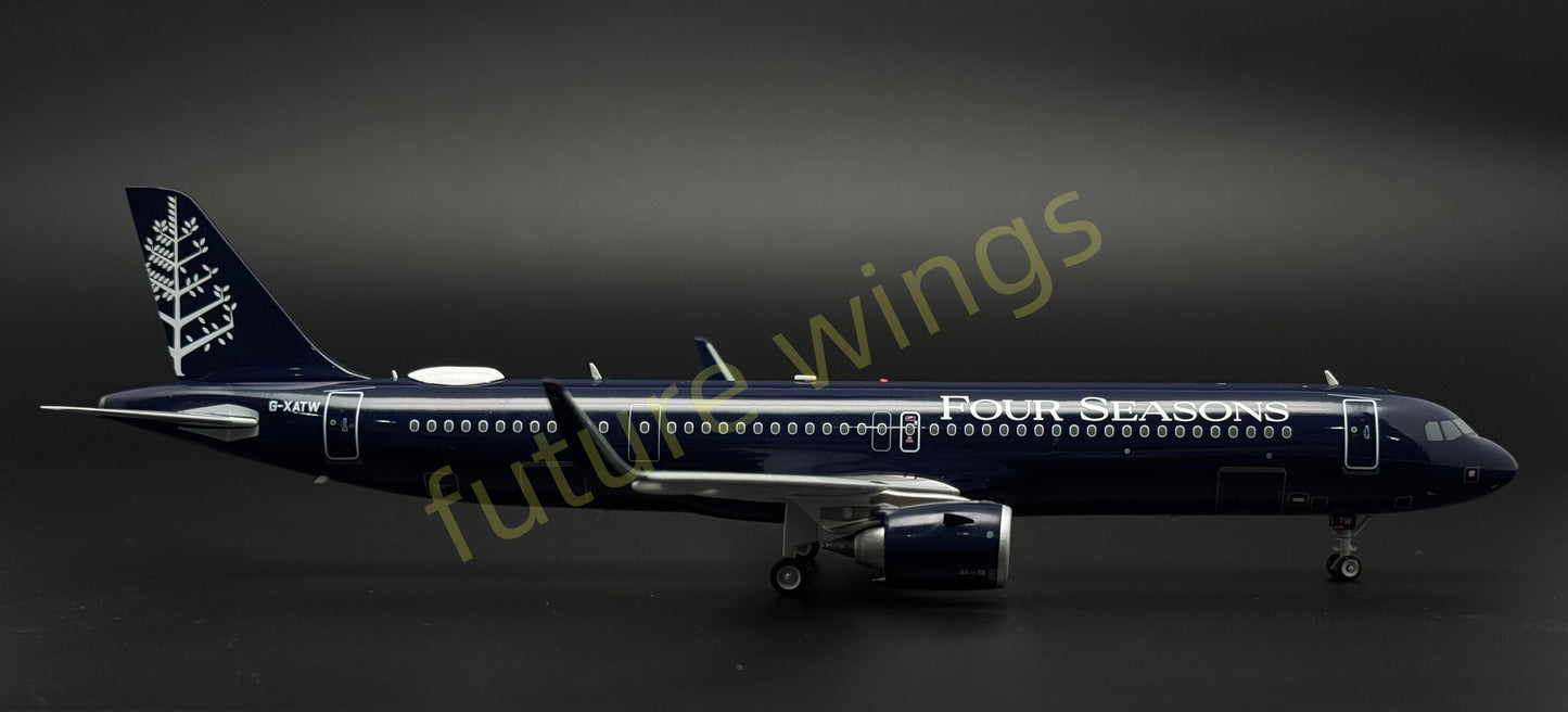 1:200 KJ Models(InFlight200) Four Seasons A321 G-XATW Diecast Aircraft Model