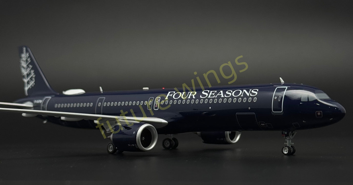 1:200 KJ Models(InFlight200) Four Seasons A321 G-XATW Diecast Aircraft Model