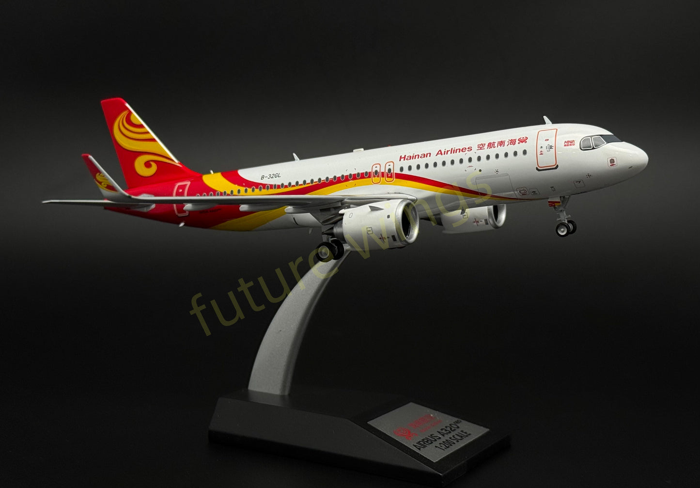 1:200 KJ Models(InFlight200) Hainan Airlines A320neo B-32GL Diecast Aircraft Model