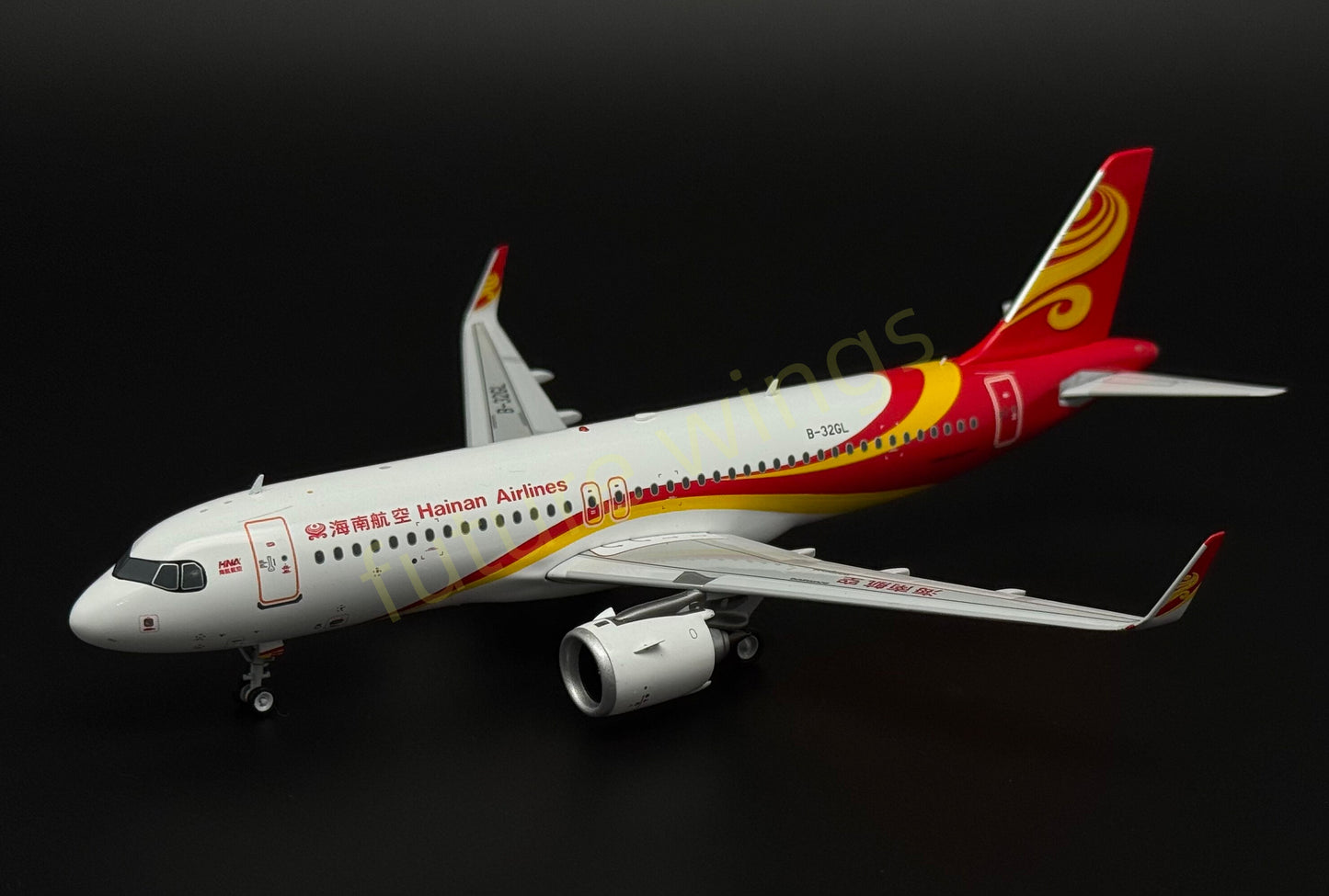 1:200 KJ Models(InFlight200) Hainan Airlines A320neo B-32GL Diecast Aircraft Model