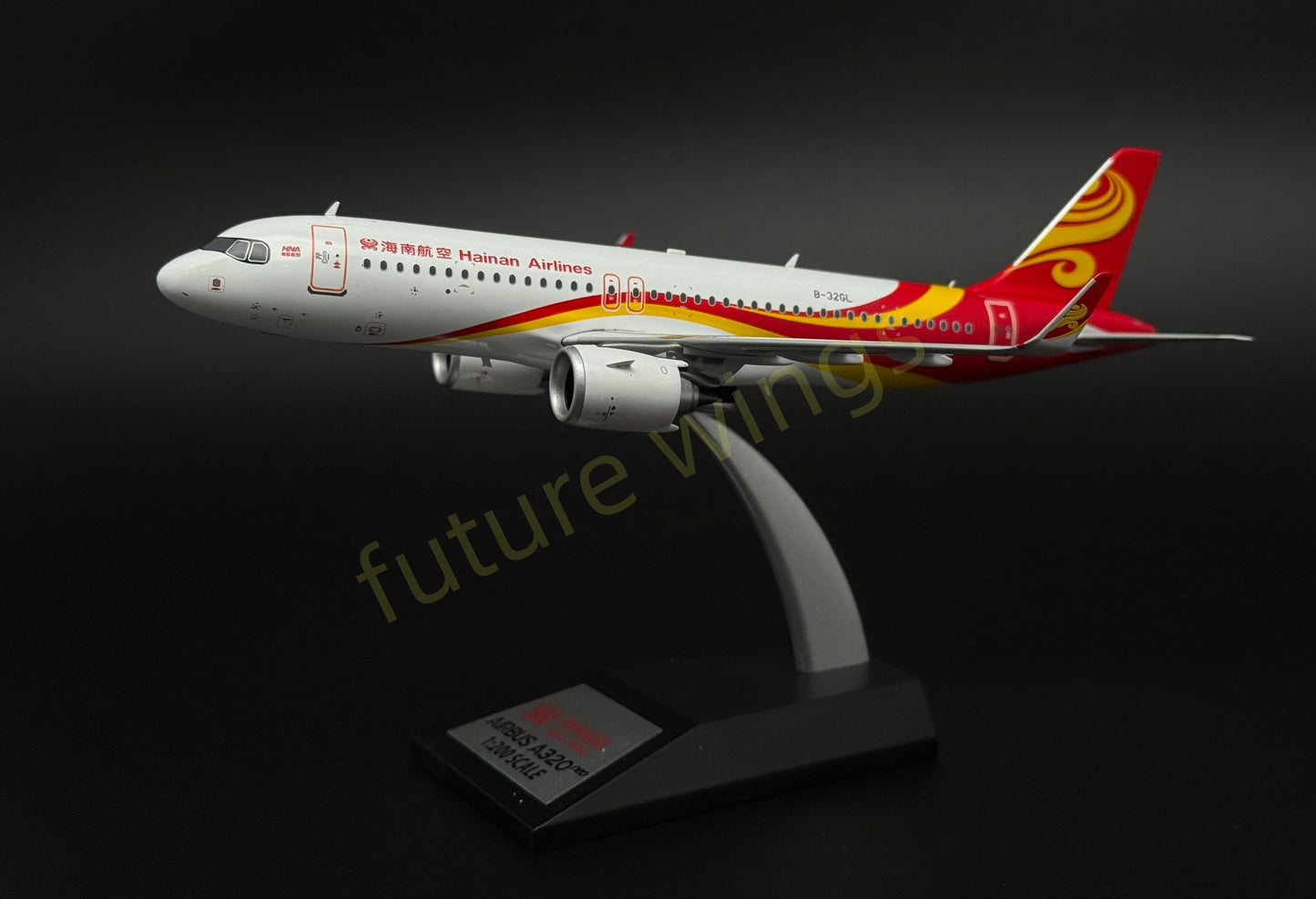 1:200 KJ Models(InFlight200) Hainan Airlines A320neo B-32GL Diecast Aircraft Model