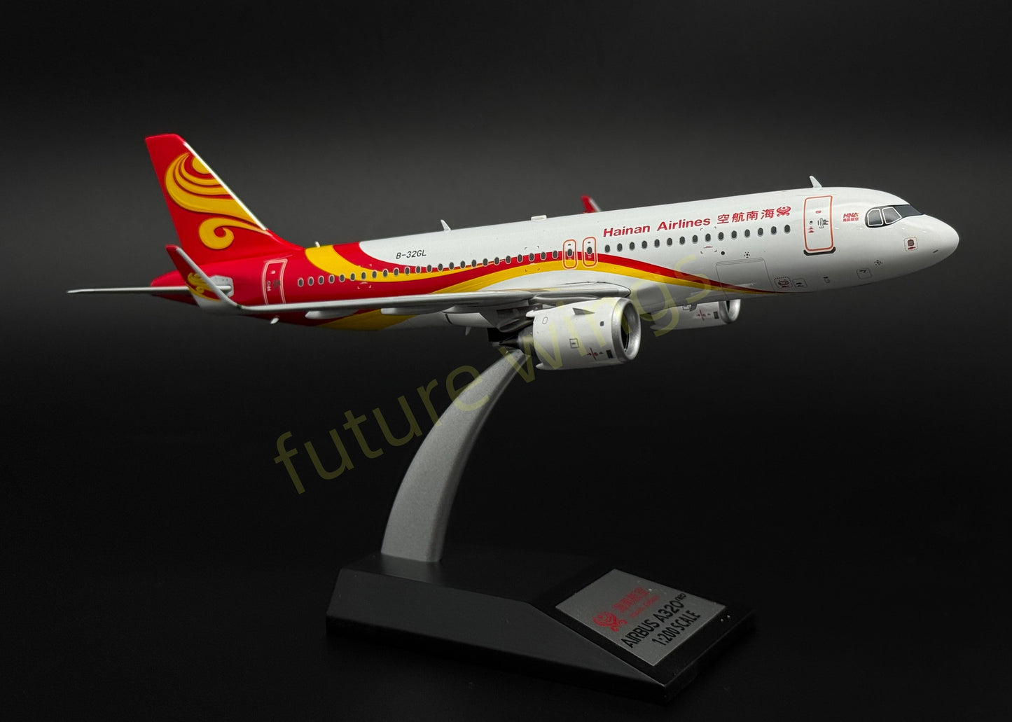 1:200 KJ Models(InFlight200) Hainan Airlines A320neo B-32GL Diecast Aircraft Model
