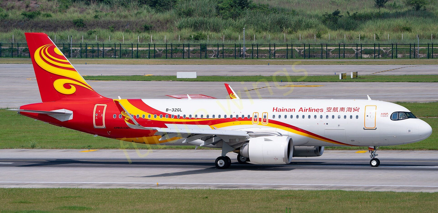 1:200 KJ Models(InFlight200) Hainan Airlines A320neo B-32GL Diecast Aircraft Model