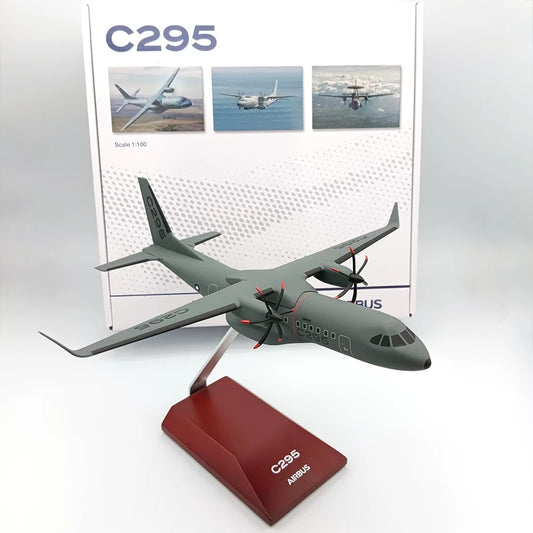 (RARE)1:100 Airbus C-295 Tactical Transporter‌ Aircraft Model With Stand