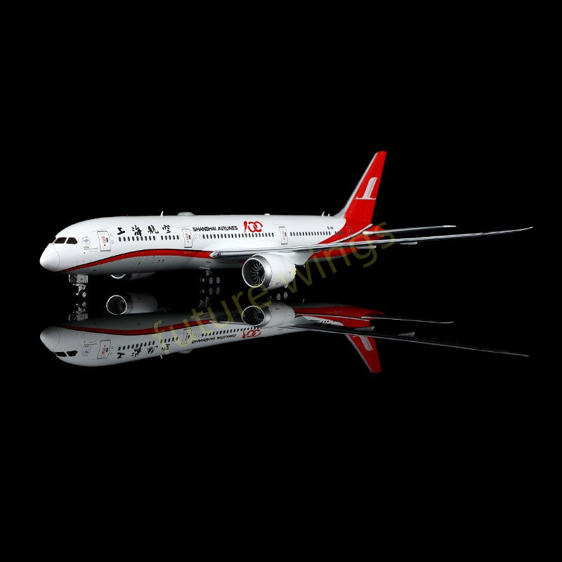 1:200 SQ Wings ShangHai Airlines B787-9 B-1111 "100Years" Diecast Aircraft Model
