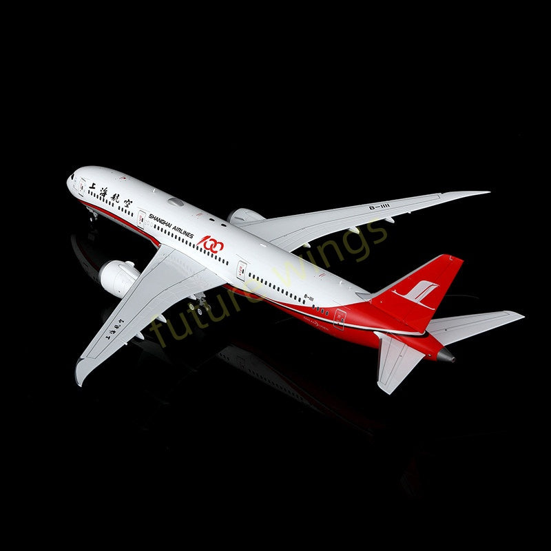 1:200 SQ Wings ShangHai Airlines B787-9 B-1111 "100Years" Diecast Aircraft Model