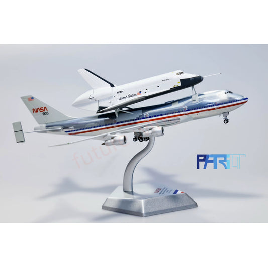 1:400 Patriot  NASA Boeing 747-100 N905NA + Space Shuttle OV-101 Free Stand+Tractor