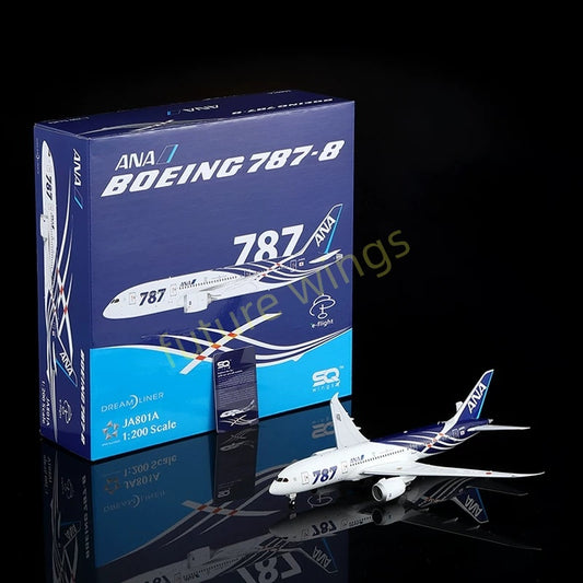 1:200 SQ Wings ANA B787-8 JA801A JA802A “787 Livery” Diecast Aircraft Model