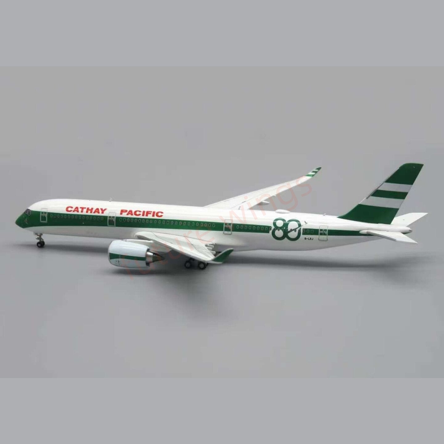 1:400 APOLLO Cathay Pacific A350-900 B-LRJ "80years" Aircraft Model+Free Tractor
