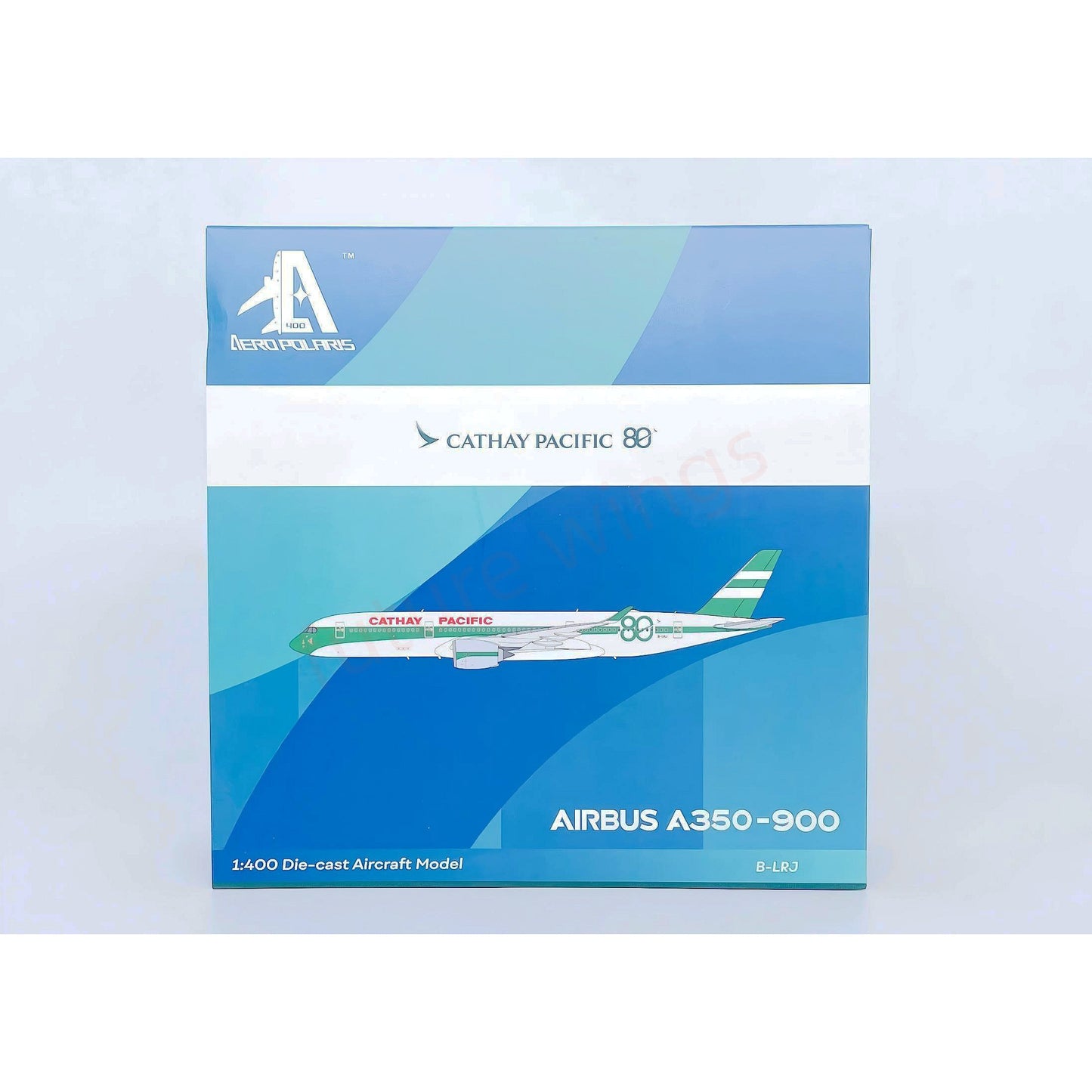 1:400 AeroPolaris Cathay Pacific A350-900 B-LRJ "80years"  Aircraft Model+Free Tractor