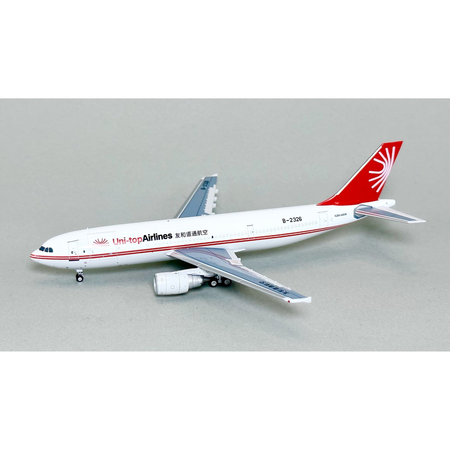 1:400 Yu Model A300B4/A300-600 Air Niugini/Pan AM/CAAC/Lufthansa/Uni Top/Air France Aircraft Model+Free Tractor