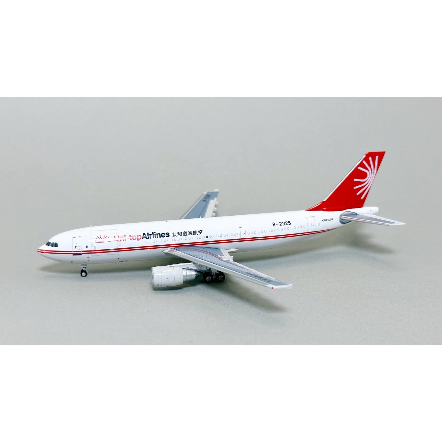 1:400 Yu Model A300B4/A300-600 Air Niugini/Pan AM/CAAC/Lufthansa/Uni Top/Air France Aircraft Model+Free Tractor
