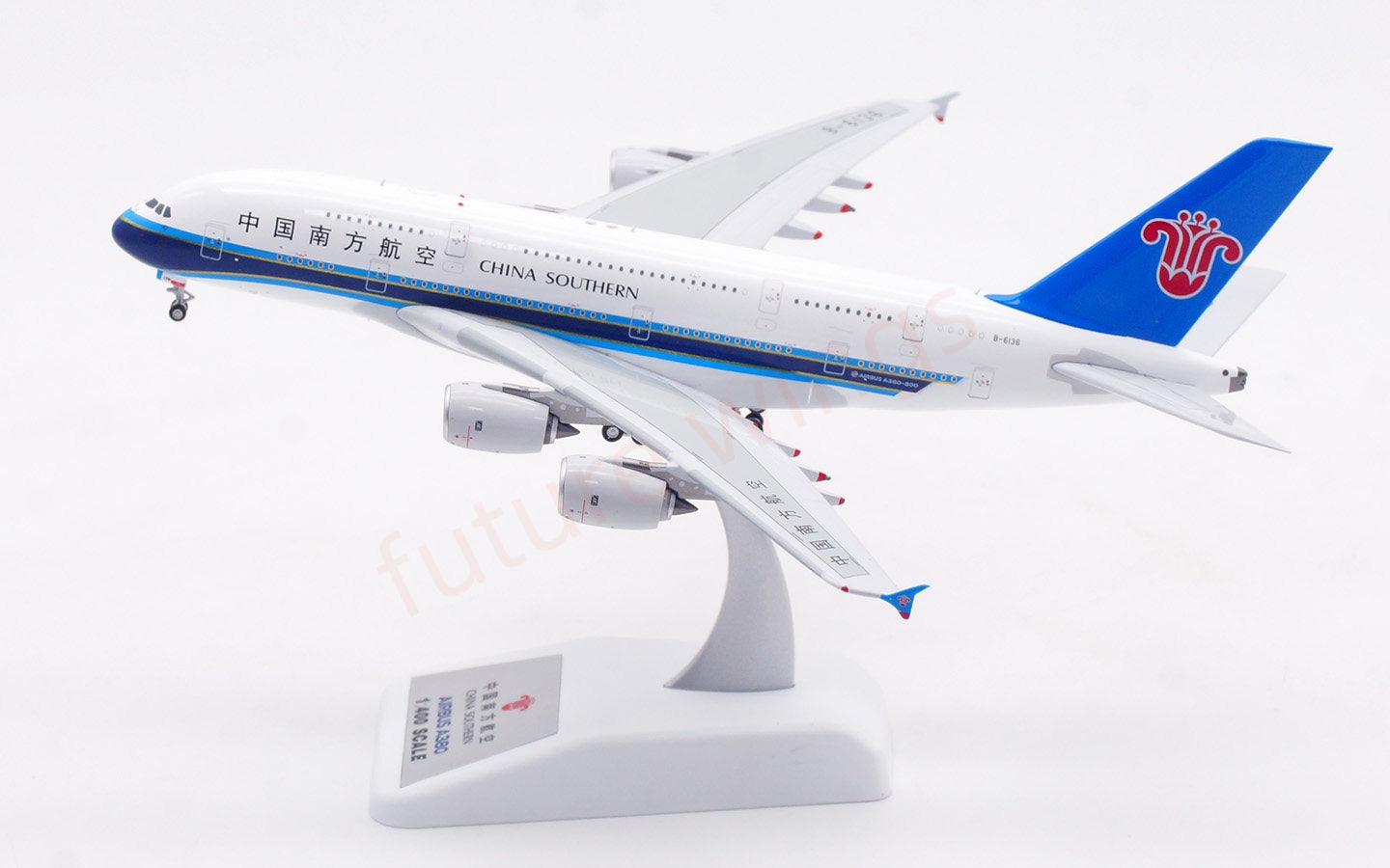 1:400 Aviation400 China Southern Airlines A380 B-6136/B-6137/B-6138/B-6139B-6140 Aircraft Model Free Tractor+Stand