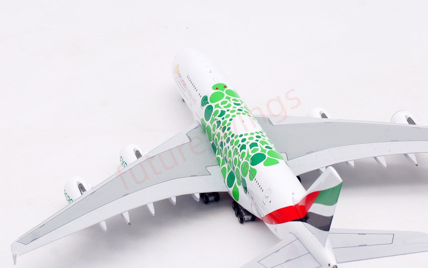 1:400 Aviation400 Emirates Airways A380 A6-EEW "ExPo2020"Aircraft Model Free Tractor+Stand