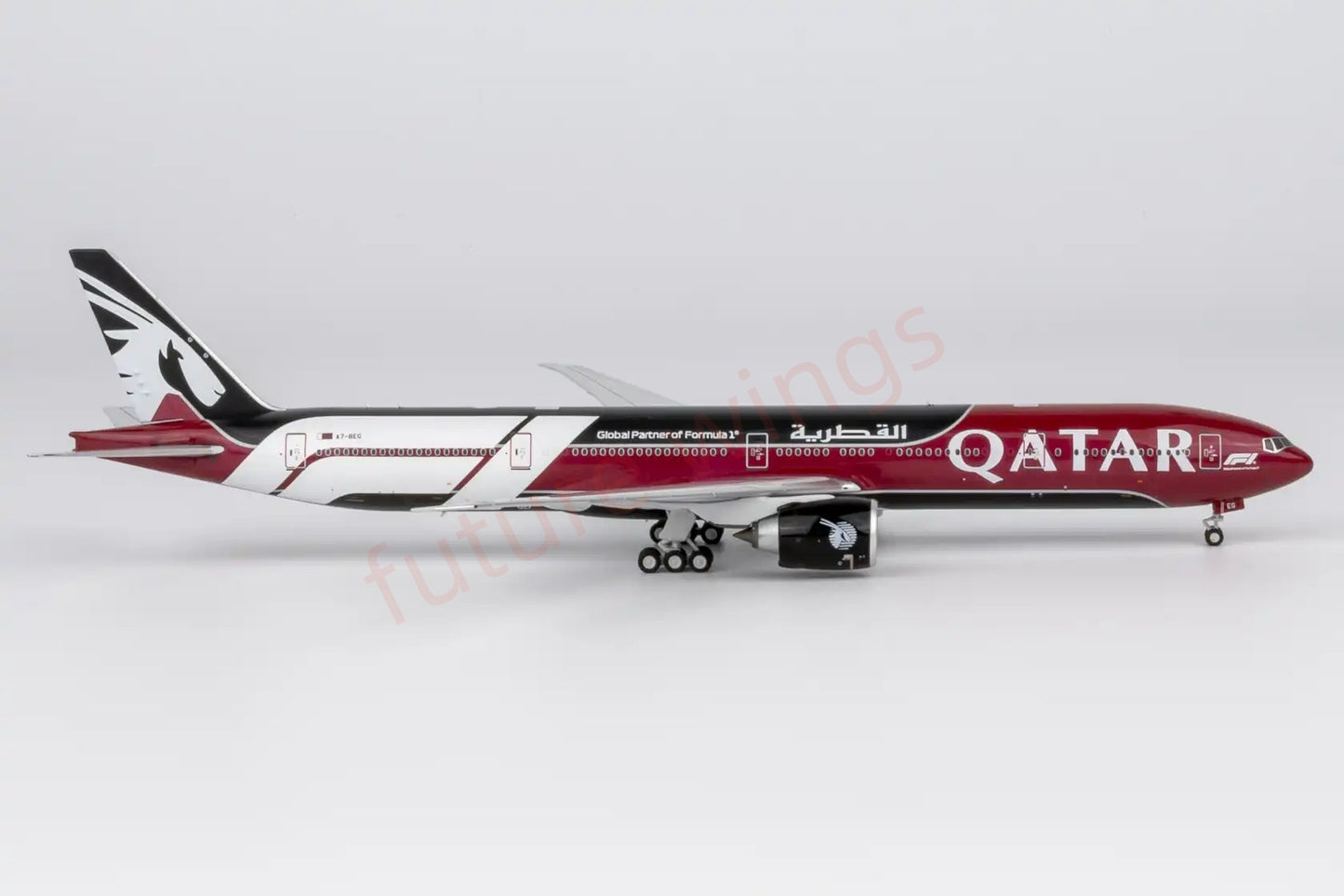 1:400 NG Models NG73095 Qatar Airways B777-300ER A7-BEG"Luxury Package" Aircraft Model+Free Tractor
