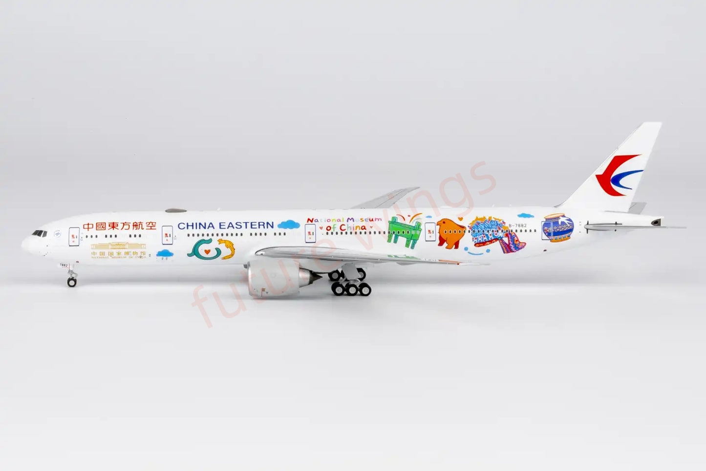 1:400 NG Models NG73089 China Eastern Airlines B777-300ER B-7882 Aircraft Model+Free Tractor