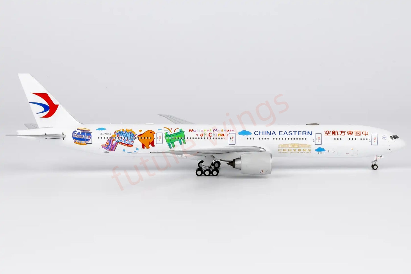 1:400 NG Models NG73088 China Eastern Airlines B777-300ER B-7882"Luxury Package" Aircraft Model+Free Tractor