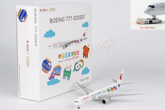 1:400 NG Models NG73089 China Eastern Airlines B777-300ER B-7882 Aircraft Model+Free Tractor