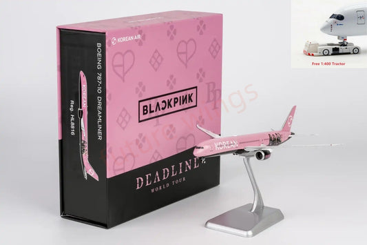 1:400 NG Models NG56035 Korean Airlines B787-10 HL8816 "Luxury Package" Aircraft Model+Free Tractor
