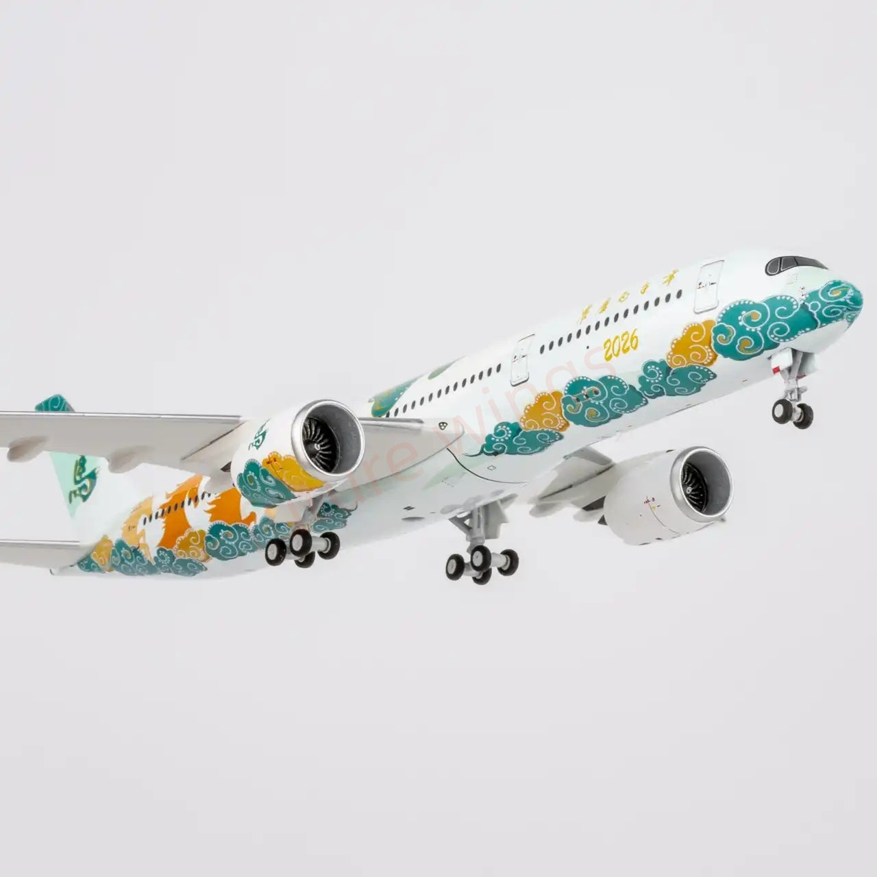 1:400 NG Models NG39192 A350-900  "2026 Year of the Horse" Aircraft Model+Free Tractor