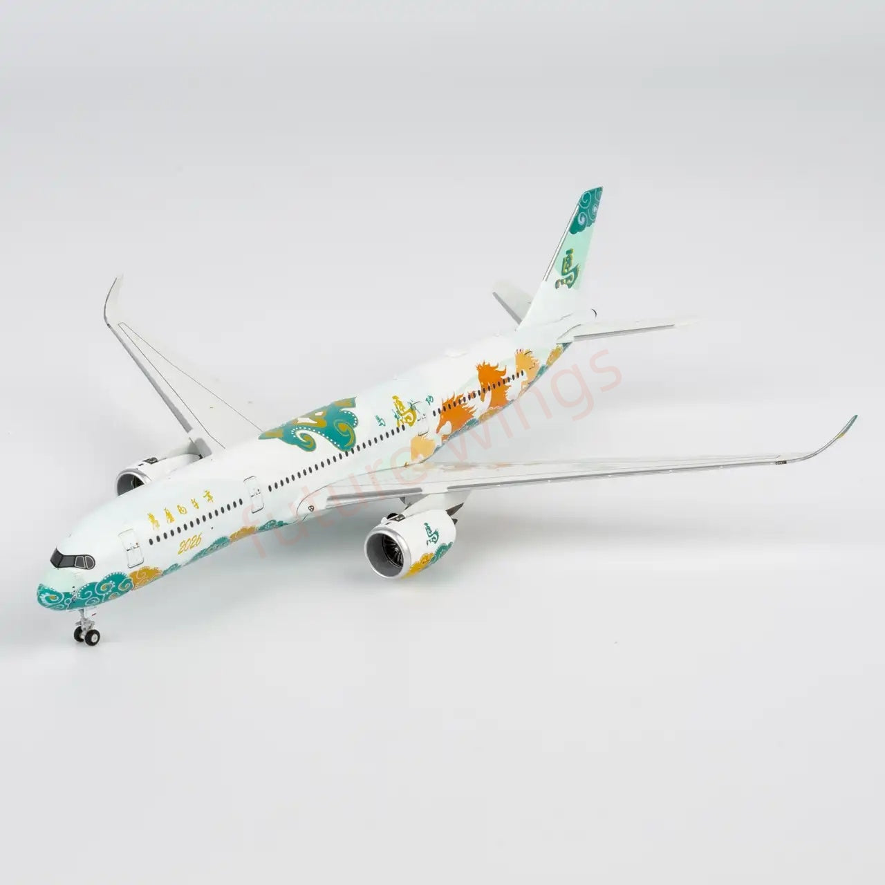 1:400 NG Models NG39192 A350-900  "2026 Year of the Horse" Aircraft Model+Free Tractor