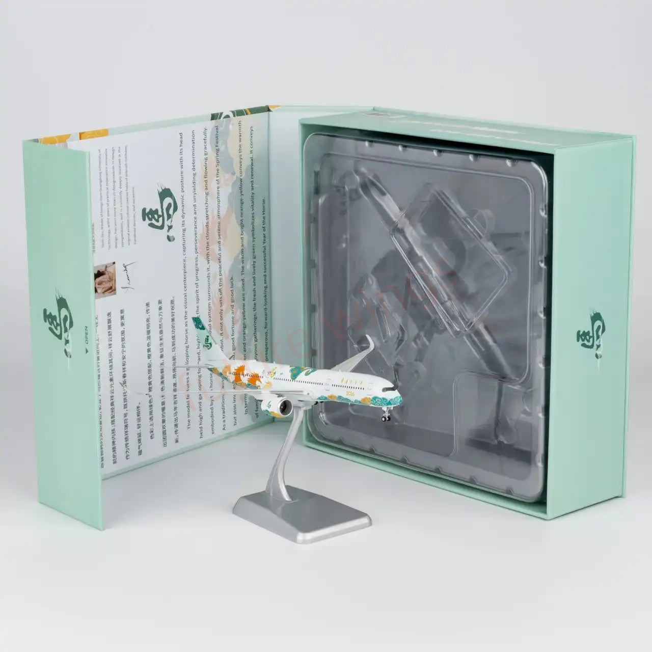 1:400 NG Models NG39192 A350-900  "2026 Year of the Horse" Aircraft Model+Free Tractor