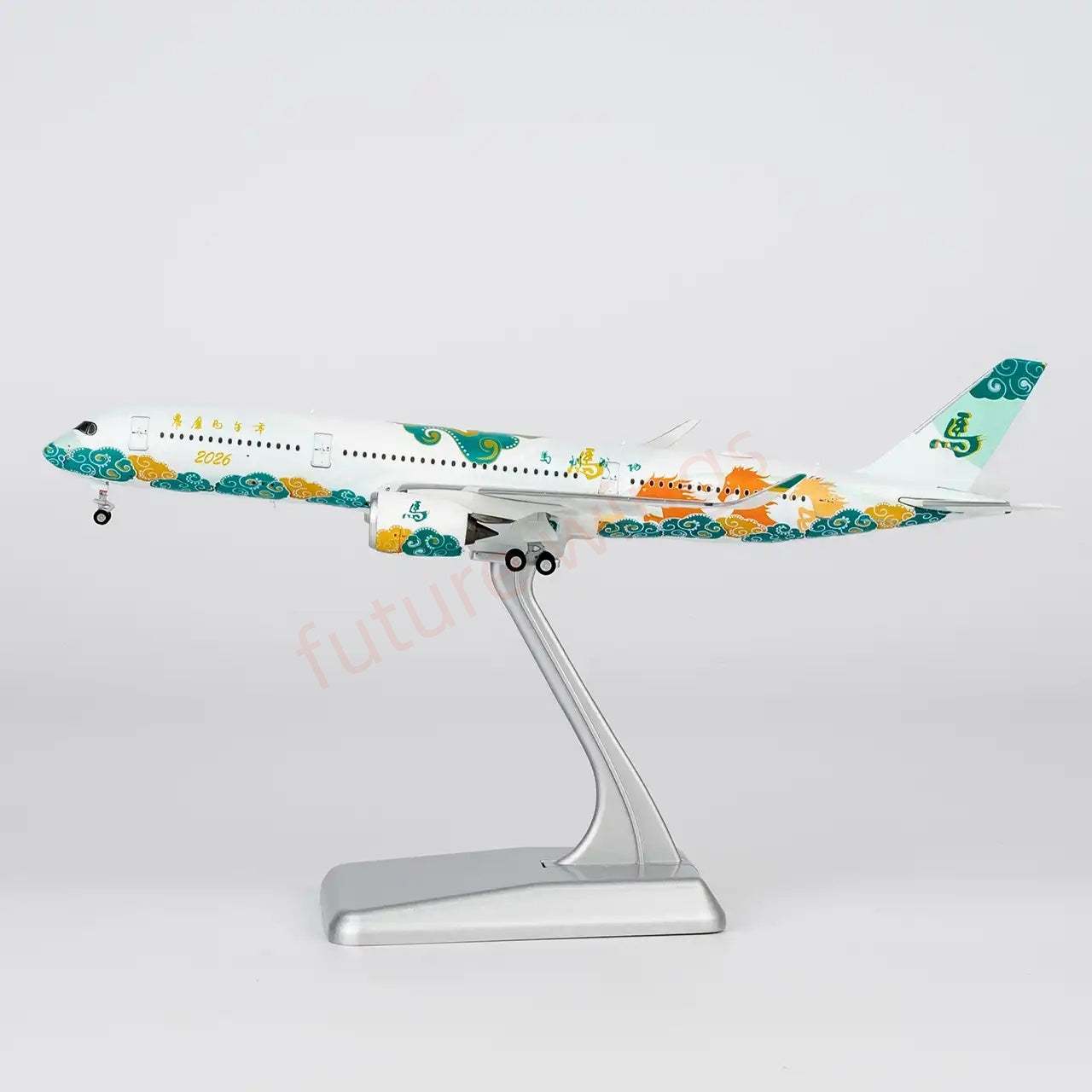 1:400 NG Models NG39192 A350-900  "2026 Year of the Horse" Aircraft Model+Free Tractor