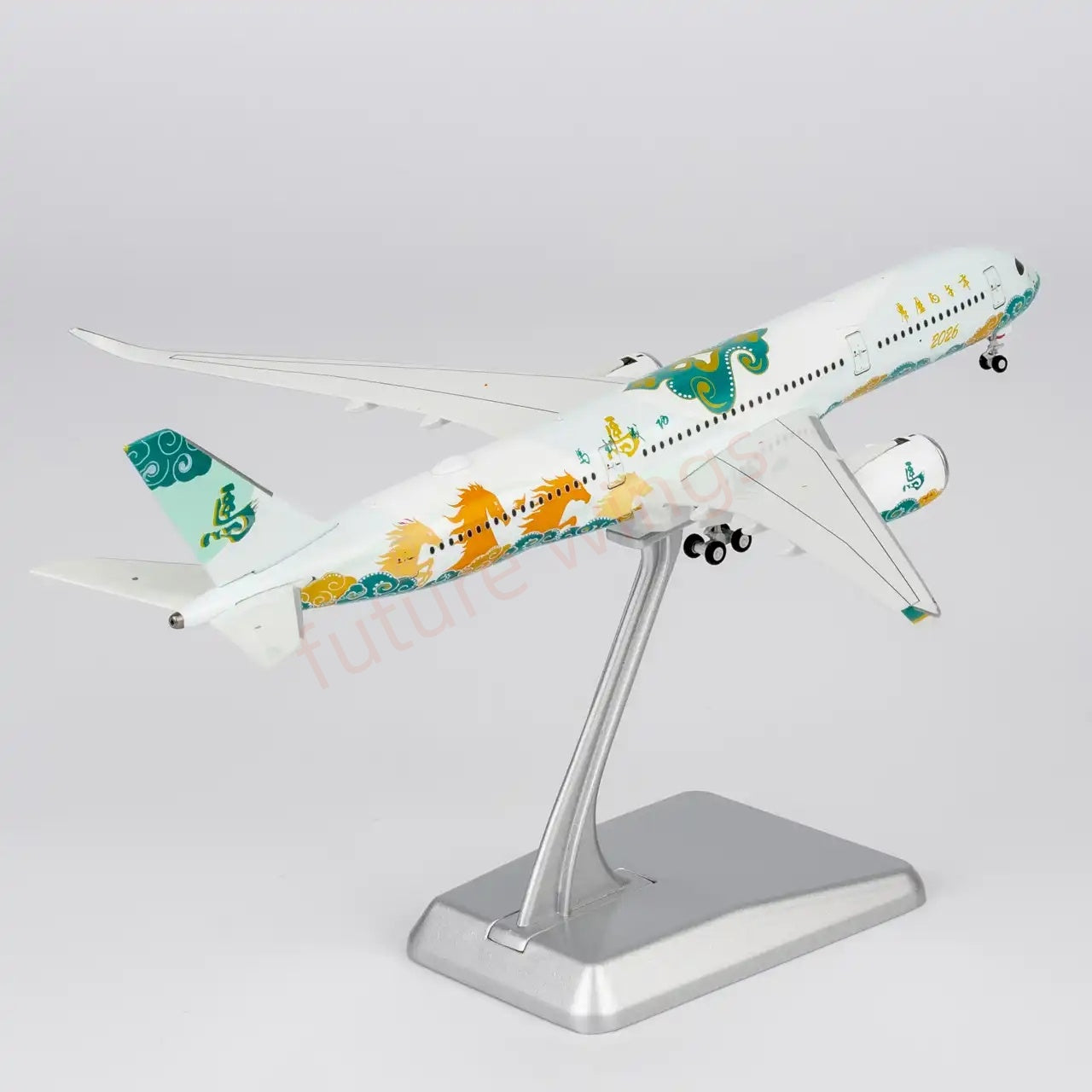 1:400 NG Models NG39192 A350-900  "2026 Year of the Horse" Aircraft Model+Free Tractor