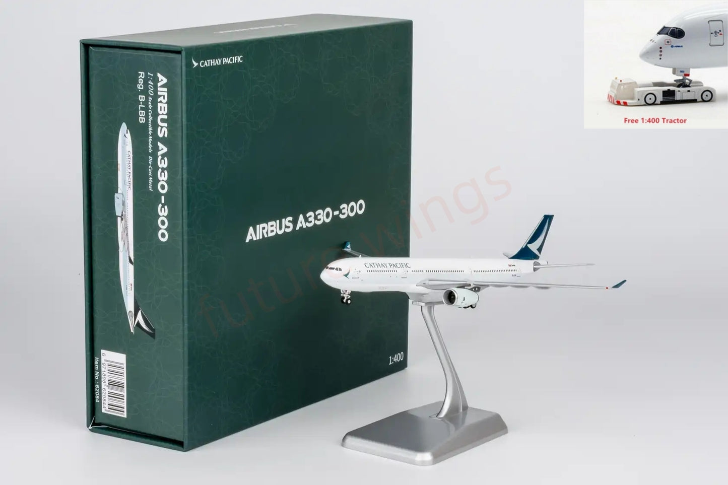 1:400 NG Models NG62084 Cathay Pacific A330-300 B-LBB "Luxury Package"Aircraft Model+Free Tractor