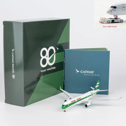 1:400 NG Models NG39129 Cathay Pacific A350-900 B-LRJ  "80Years"Aircraft Model+Free Tractor